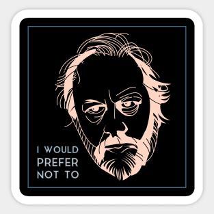 Žižek - I would prefer not to V.2 Sticker